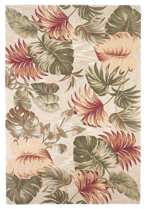 7' x 9' Wool Area Rug - Beige