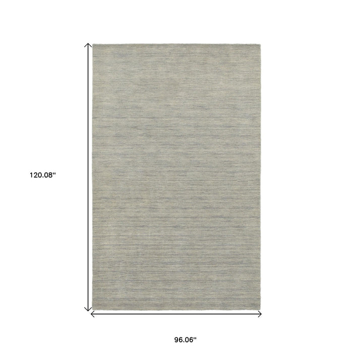 8' X 10' Wool Hand Tufted Area Rug - Gray