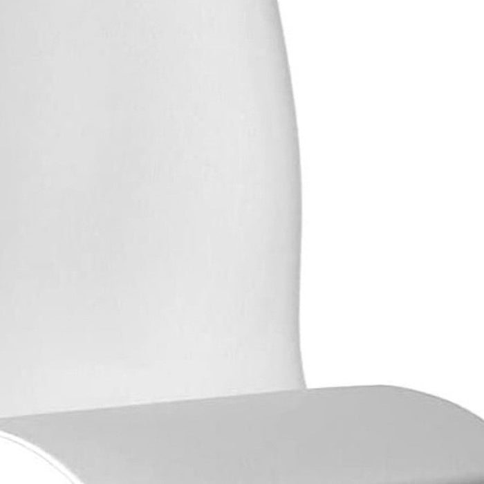Upholstered Dining Side Chairs (Set of 2) - Silver / White