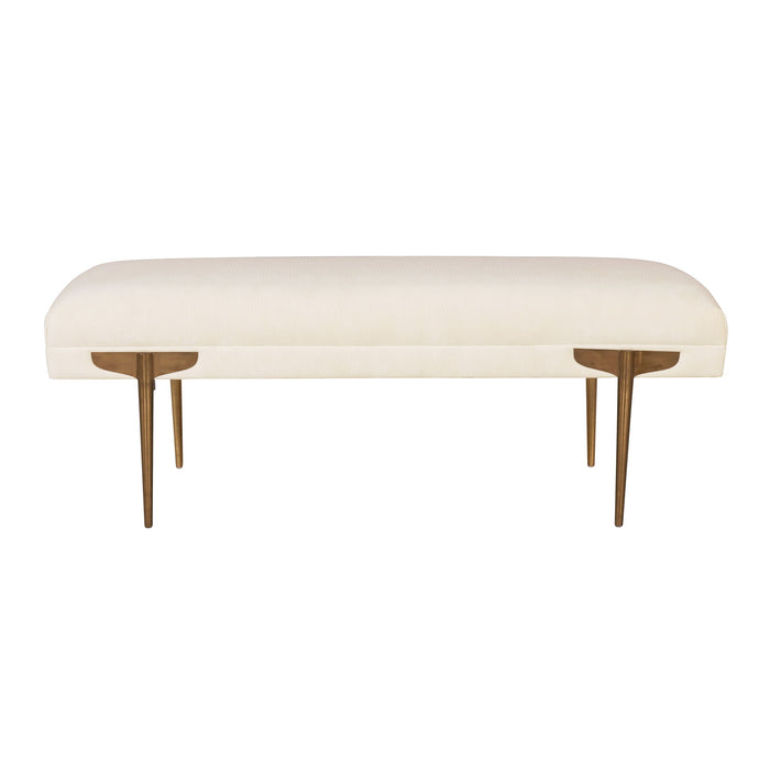Brno - Waived Velvet Bench