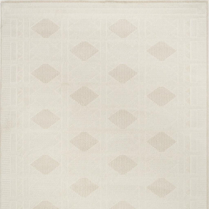 5' X 7' Geometric Power Loom Area Rug (572696) - Beige