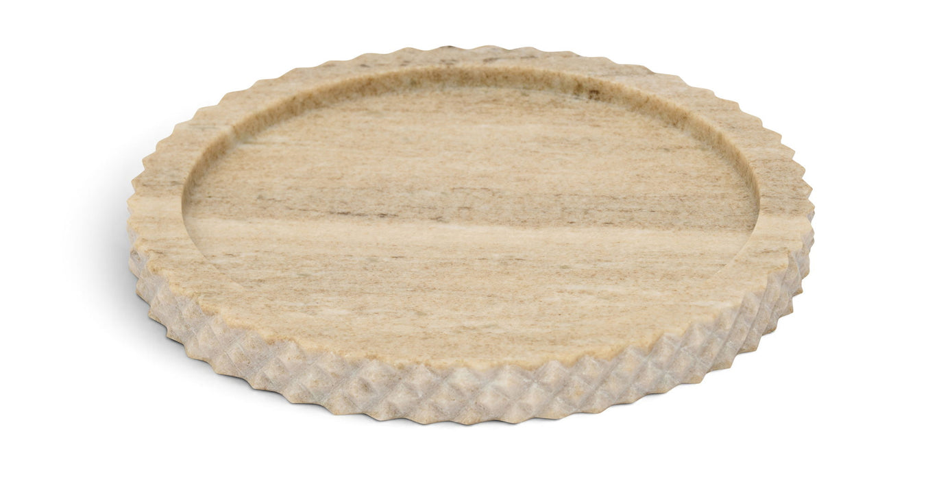 Meridian Furniture Russell genuine marble tray showing a rectangular tray with polished marble surface and sleek design.