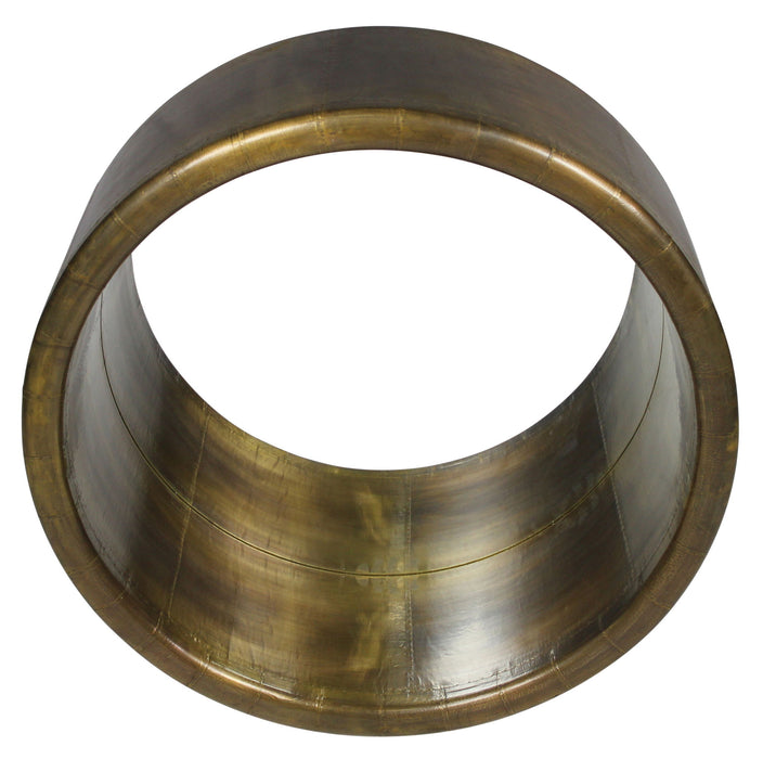 21" Round Metal Framed Accent Mirror - Brass