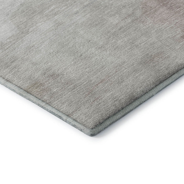 10' X 14' Abstract Washable Area Rug With UV Protection (694170) - Beige / Gray / Silver