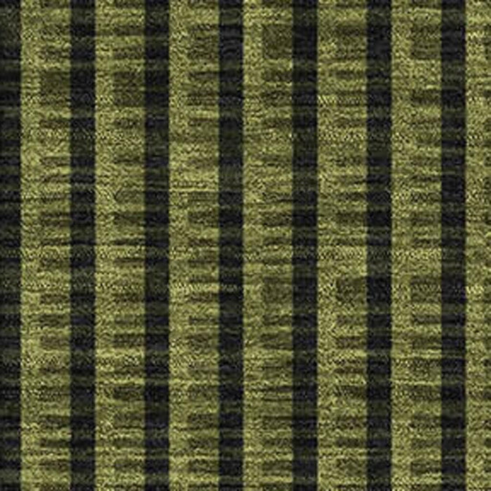 10' X 14' Geometric Washable Area Rug With UV Protection (678808) - Olive Green / Ivory / Charcoal