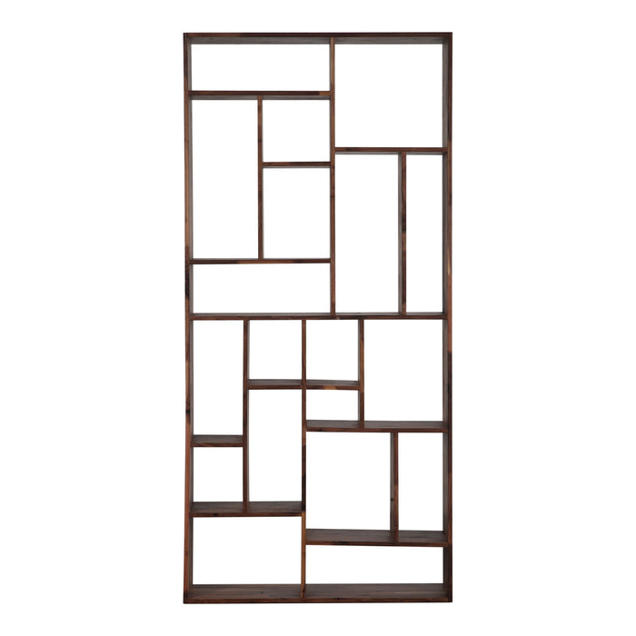 Ten Tier Bookcase - Brown / Natural