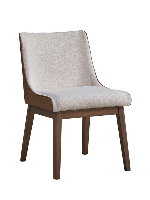 Upholstered Velvet Dining Side Chairs (Set of 2) - White
