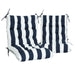 Giga 2-piece high back patio chair cushion set with tufted back and seat cushions for Adirondack and rocking chairs.
