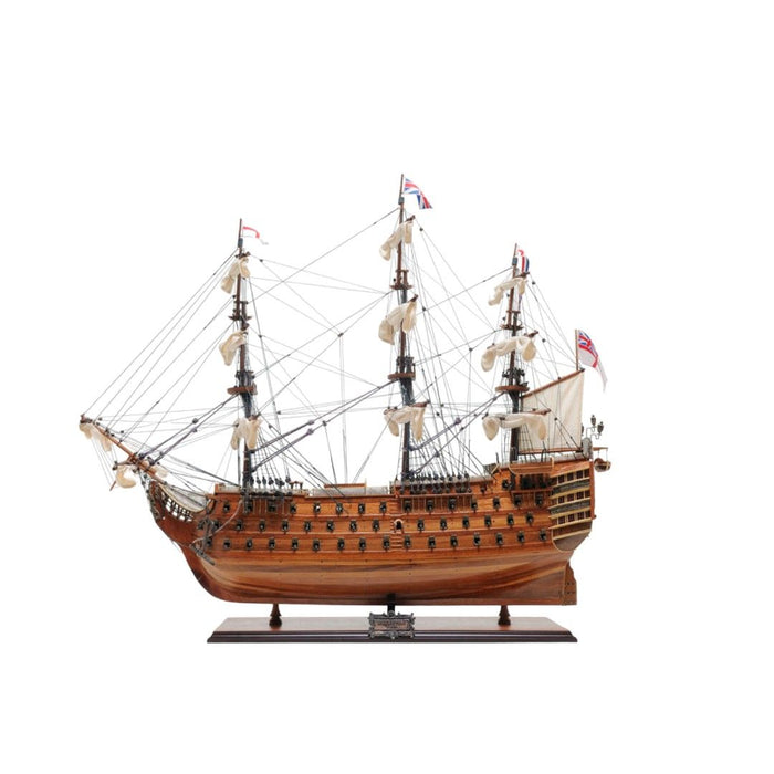 Hand Painted HMS Victory Exclusive Edition Model Boat - Brown