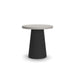 Baymont Cove round end table by Millennium® by Ashley with a classic wood finish and pedestal base
