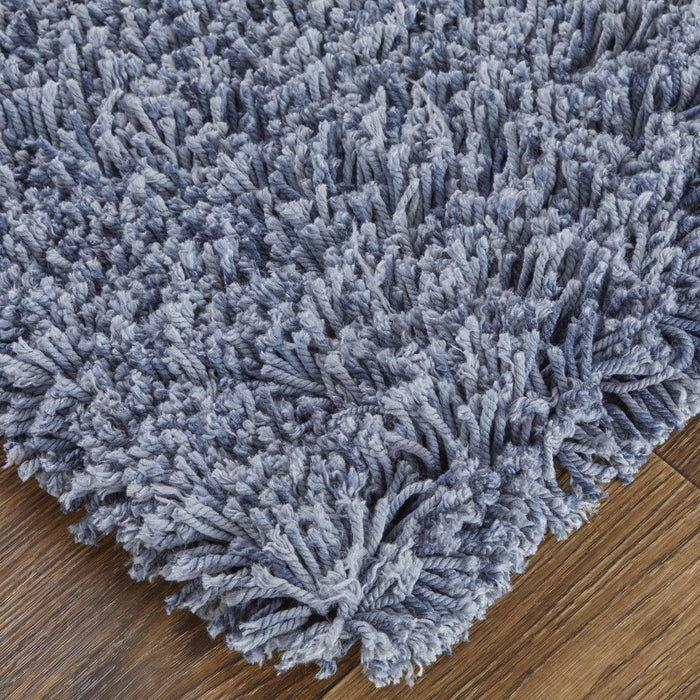 8' x 10' Shag Hand Tufted Area Rug - Blue