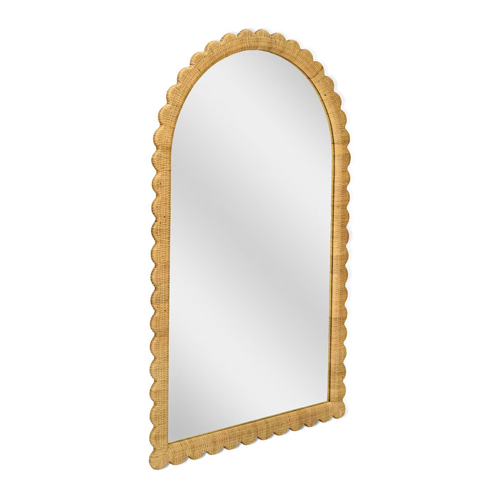 Bama - Rattan Arched Wall Mirror - Natural