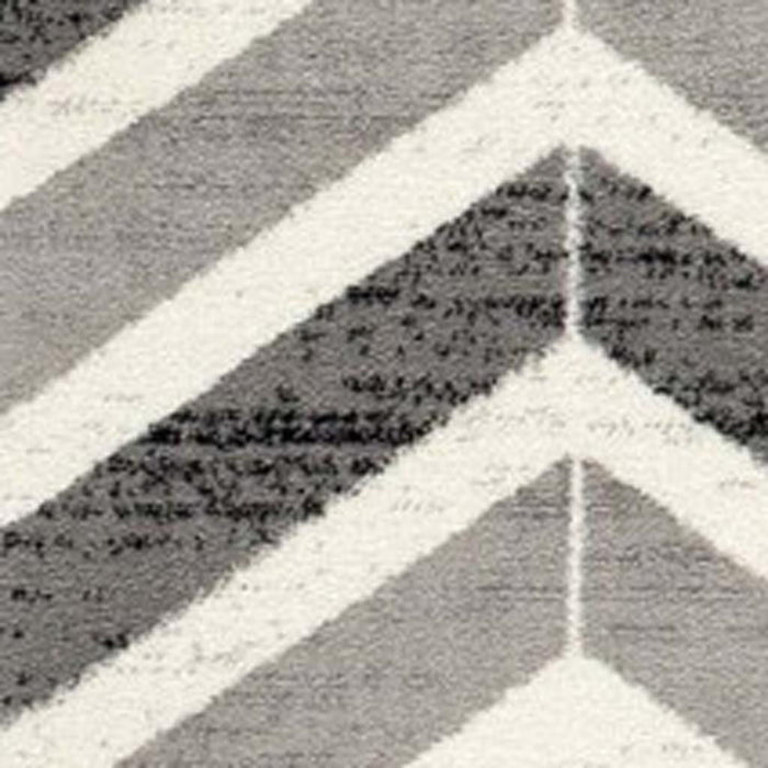 2' x 25' Geometric Runner Rug (609617) - Gray / Beige