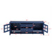 Giga TV stand with dual drawers, soft closing doors, hidden storage, and sleek panel design for modern entertainment centers.