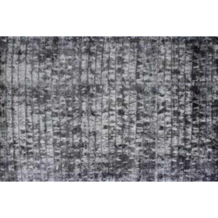 8' x 11' Striped Hand Loomed Area Rug - Silver And Charcoal