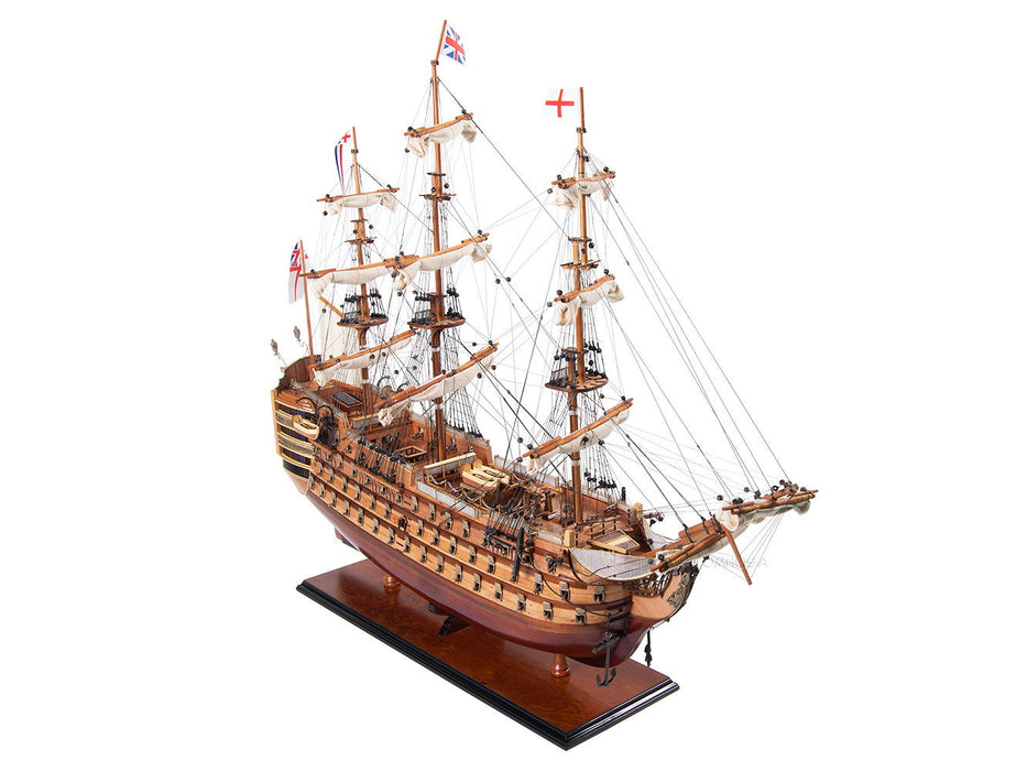 Hand Painted Model Boat (624632) - Light Brown