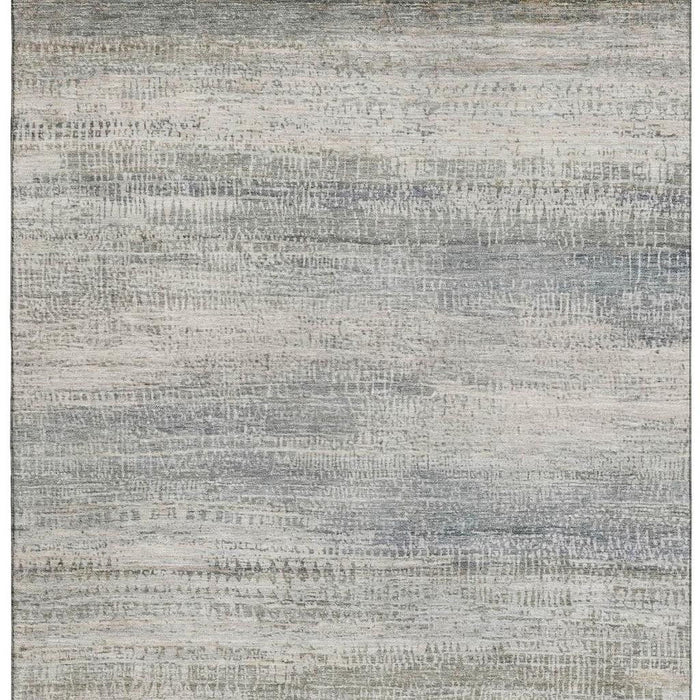 10' X 14' Abstract Washable Area Rug With UV Protection (717380) - Linen / Gray