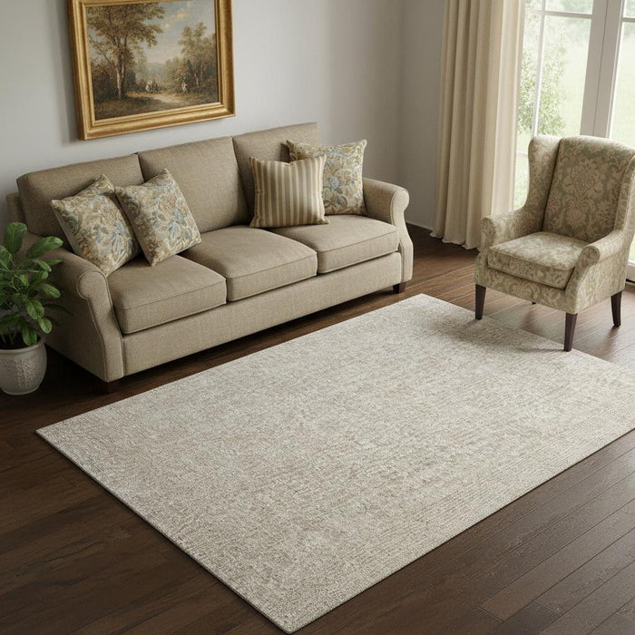 5' X 8' Oriental Hand Woven Area Rug (722258) - Blue / Ivory