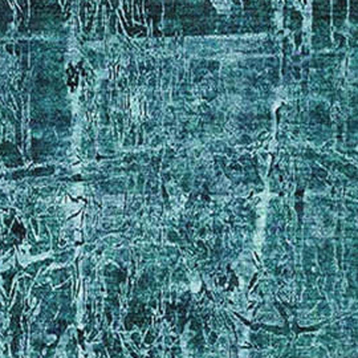 9' X 12' Abstract Washable Area Rug With UV Protection (649059) - Teal / Ivory