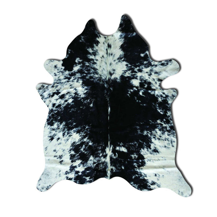 6' x 7' Cowhide Cowhide Area Rug - Black And White