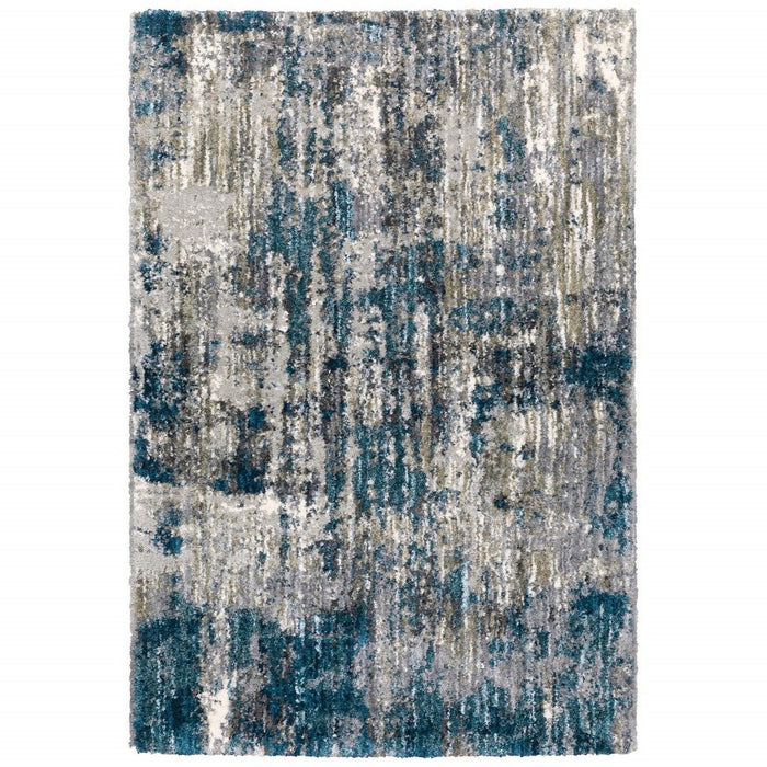 8' x 10' Gray Skies Area Rug - Gray And Blue