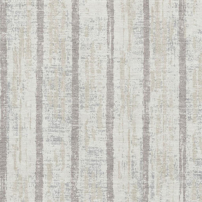 10' X 14' Striped Washable Area Rug With UV Protection (670904) - Ivory / Beige