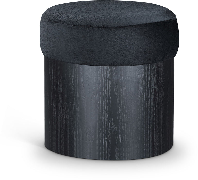 Nimes - Ottoman / Stool With Black Base