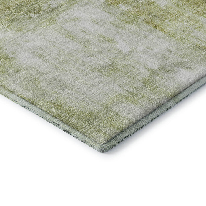 10' X 14' Abstract Washable Area Rug With UV Protection (684184) - Sage / Gray / Ivory