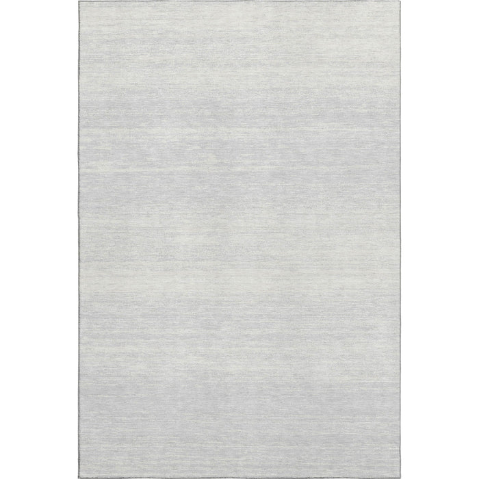 10' X 14' Striped Washable Area Rug With UV Protection (668187) - Silver / Gray