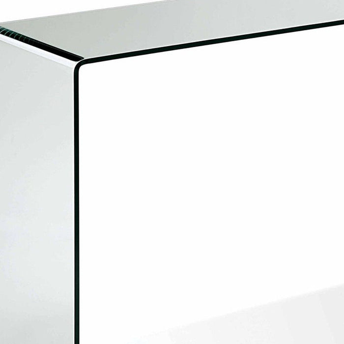 47" Glass Block Console Table - Clear