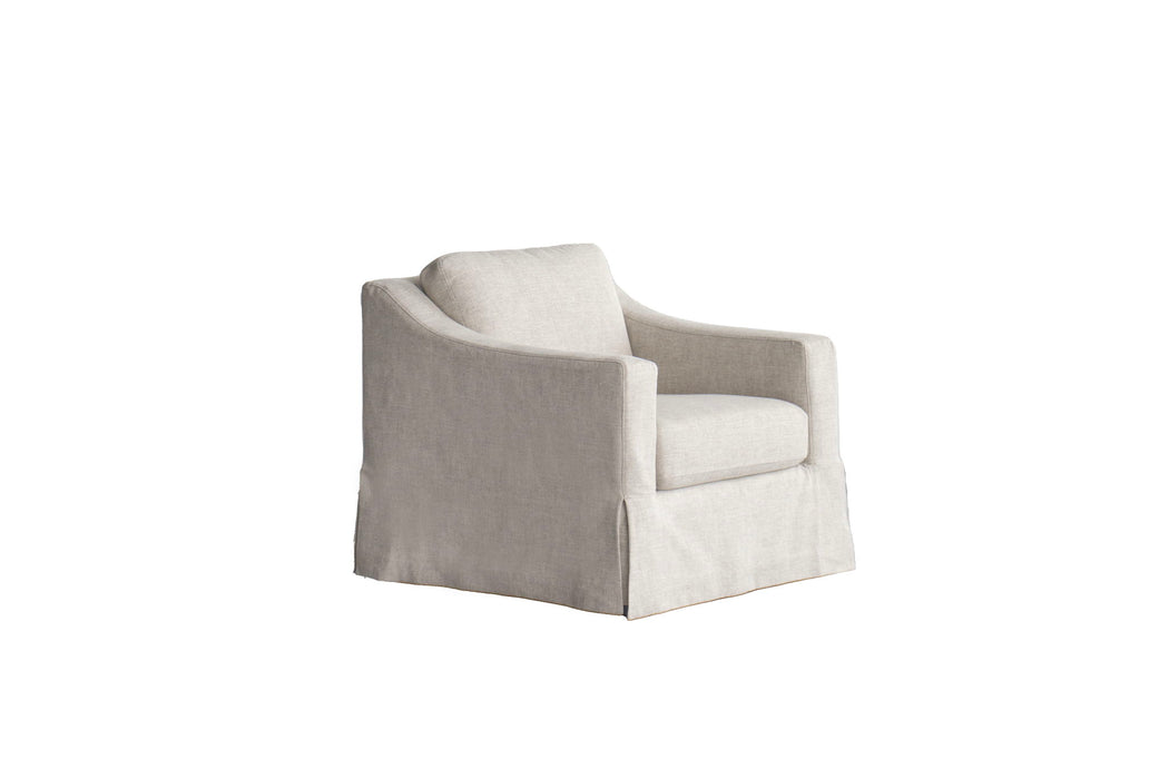 Upholstered Arm Chair - Beige
