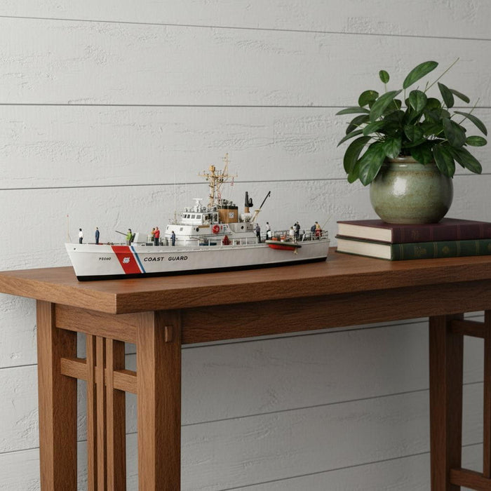 Hand Painted Model Boat (624565) - White