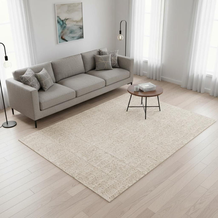 5' X 8' Geometric Area Rug (661289) - Cream / Beige