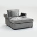 Giga modern oversized stationary chair with matching ottoman, built-in cupholders and USB charging ports for comfort and convenience.