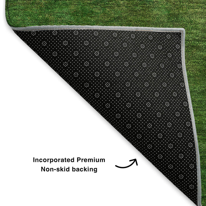 9' X 12' Ombre Washable Area Rug With UV Protection (650283) - Blush / Green
