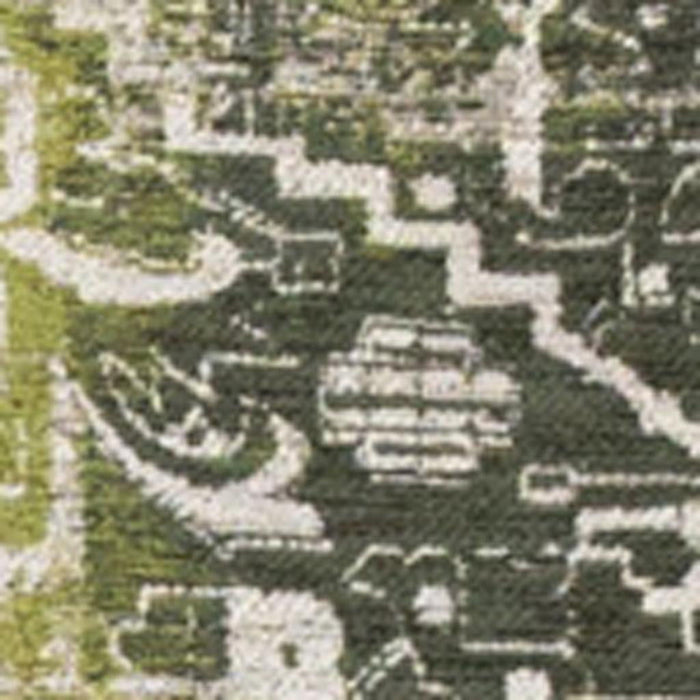 8' X 11' Tribal Washable Area Rug With UV Protection (609879) - Green / Beige