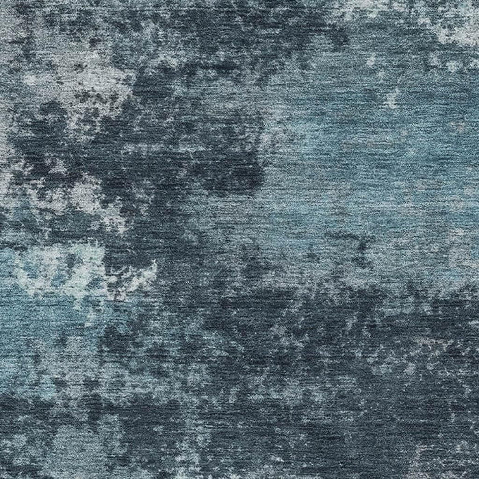 10' X 14' Abstract Washable Area Rug With UV Protection (716911) - Teal / Aqua