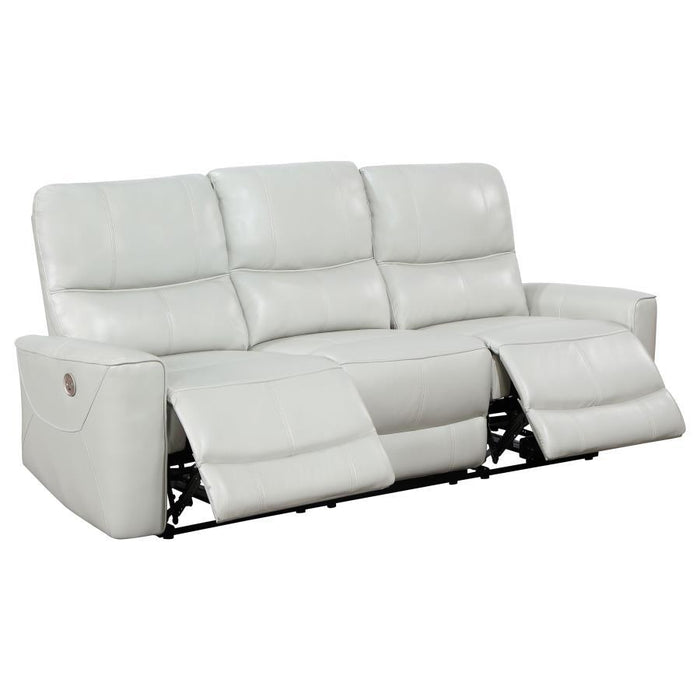 Greenfield - Upholstered Power Reclining Sofa - Ivory