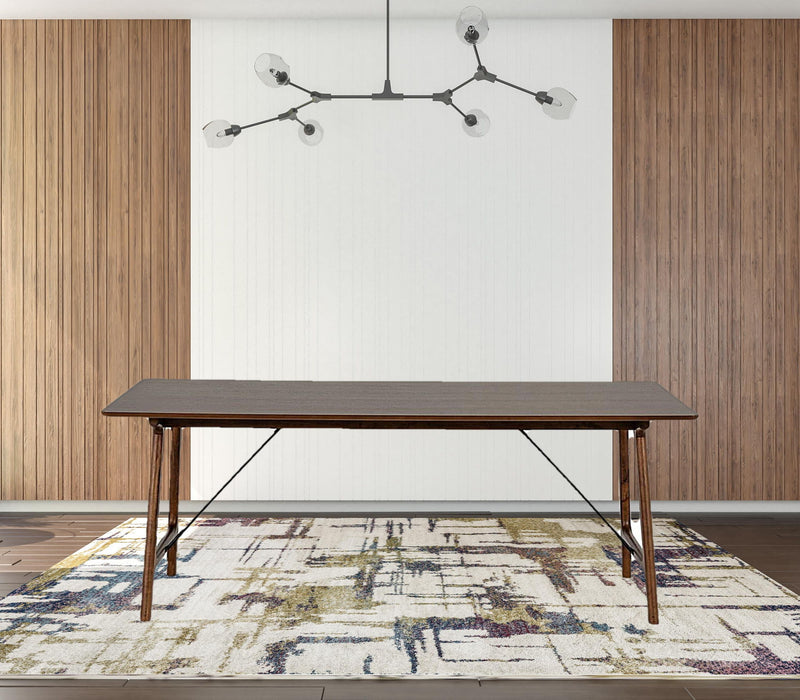 Wood Dining Table (486042) - Brown