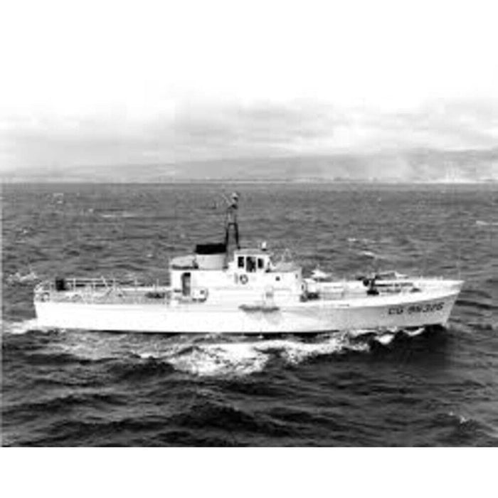 Hand Painted Model Boat (624470) - Dark Gray / White