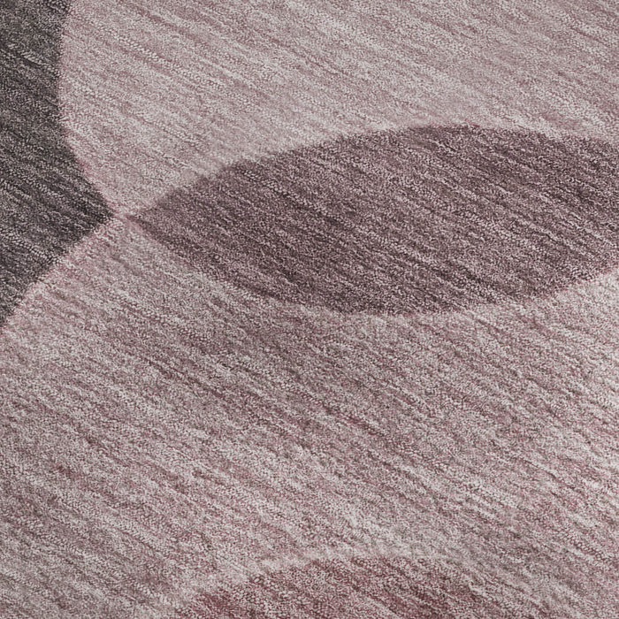 10' X 14' Geometric Washable Area Rug With UV Protection (700157) - Blush / Pink