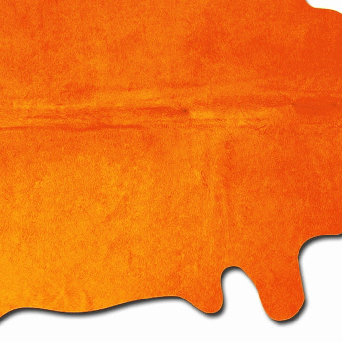 72" x 84" Cowhide Rug - Orange