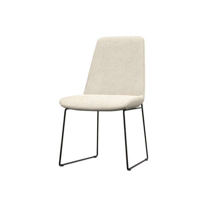 Steel Dining Parsons Chairs (Set of 2) - Natural / Black