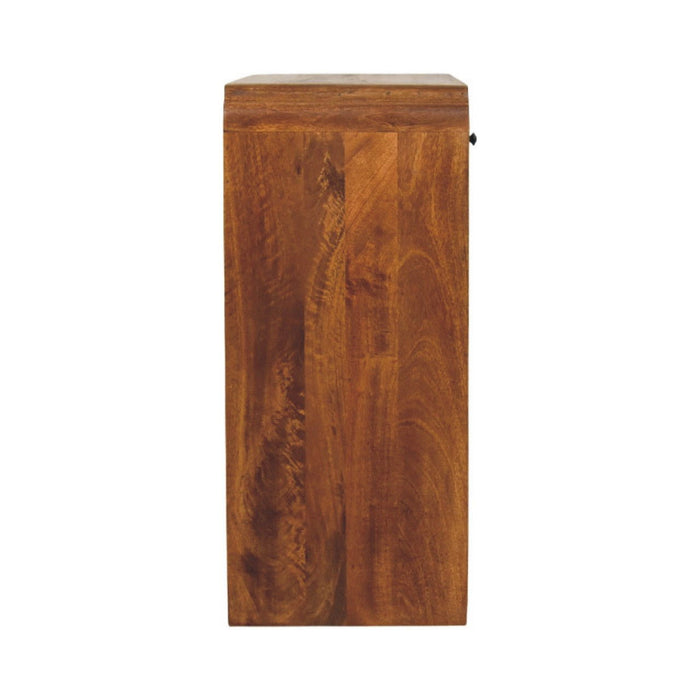 Solid Wood Console Table With Shelf With Drawer (723409) - Brown