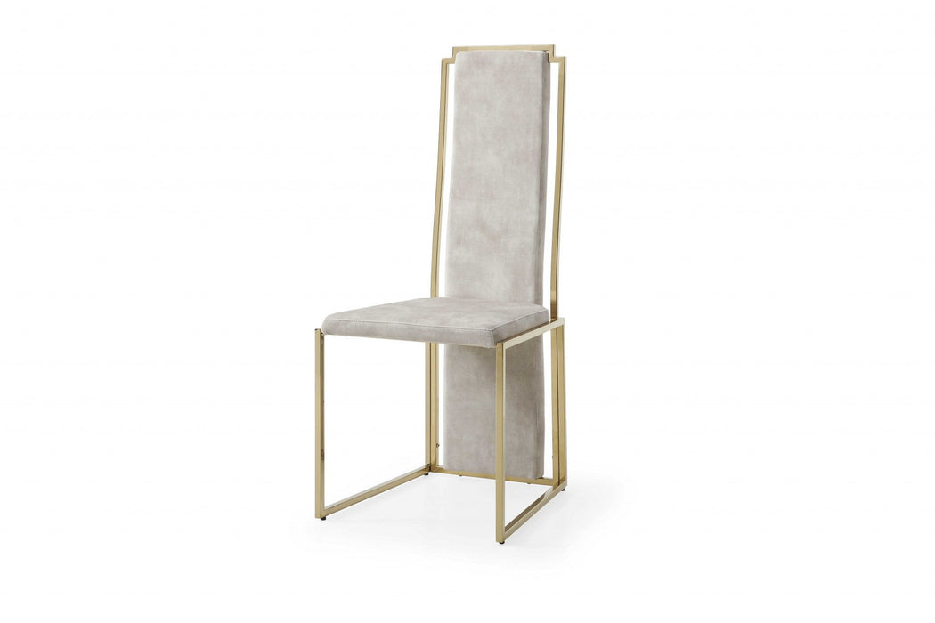 Upholstered Dining Side Chairs (Set of 2) - Beige