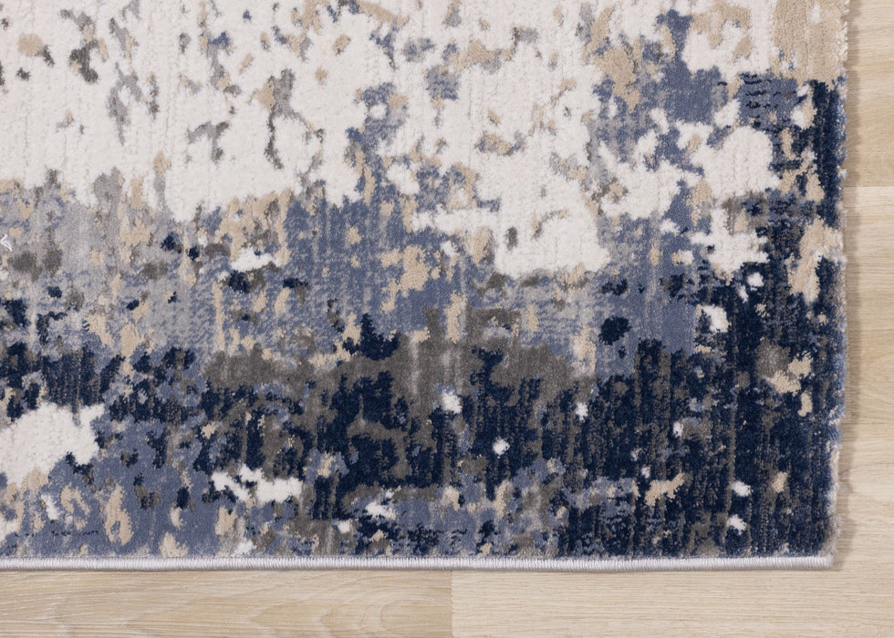 7' X 10' Abstract Area Rug (661367) - Blue / Beige / Gray