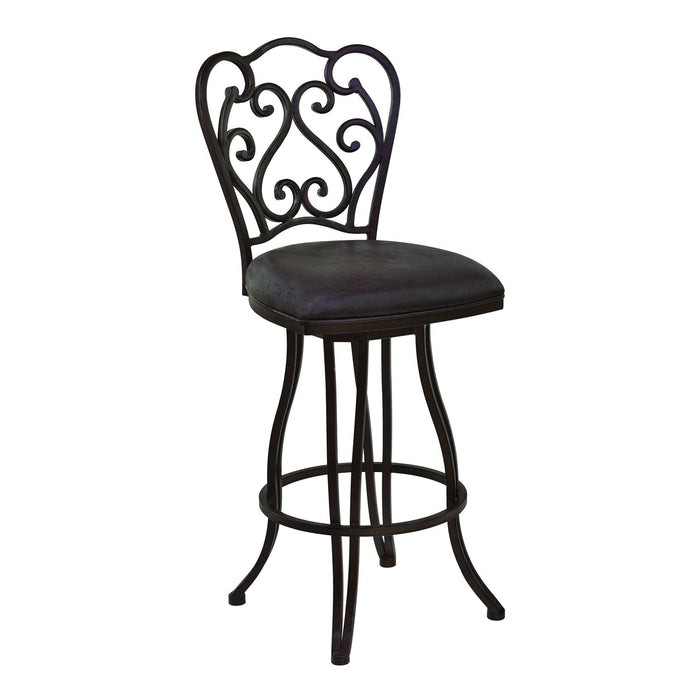 Iron Swivel Counter Height Bar Chair - Espresso