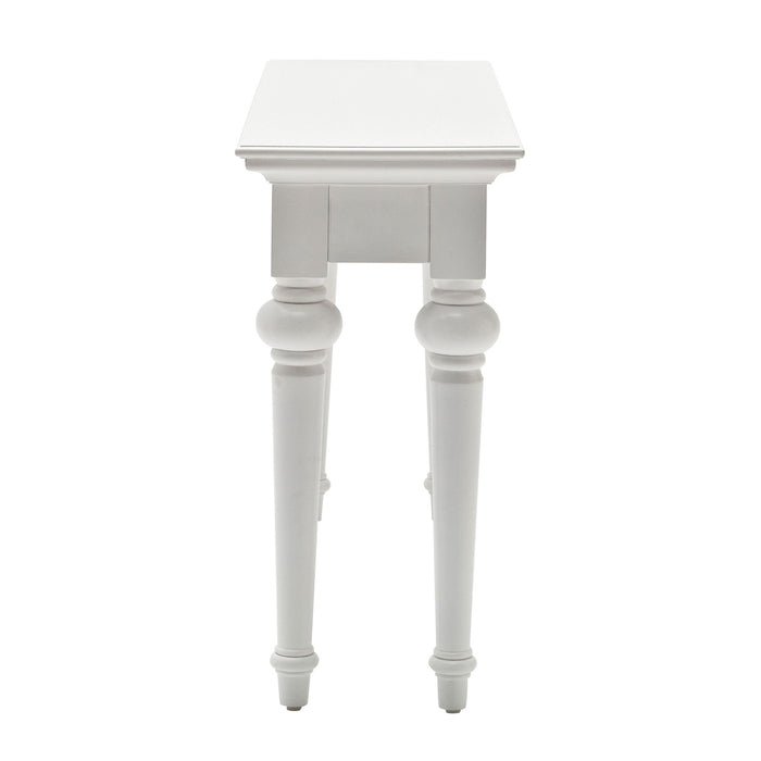 Console Table With Storage - White