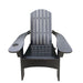 Giga outdoor wood Adirondack arm chair with built-in umbrella hole on the arm, perfect for outdoor or indoor relaxation.