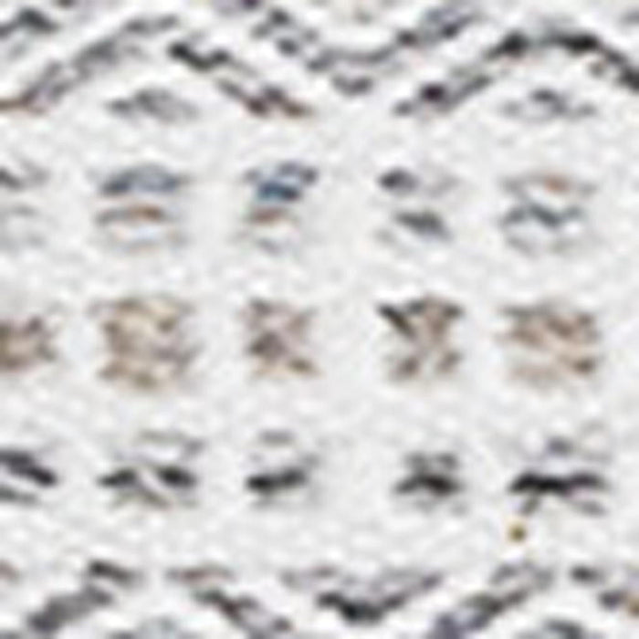 8' X 11' Striped Hand Woven Area Rug (660303) - Cream / Beige / Gray